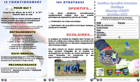 Rentrée 2019 section sportive Charles Péguy