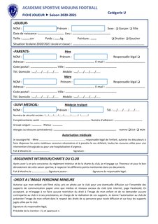 Renouvellement licences 2020/2021