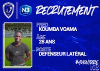 SENIORS N3 : FRED KOUMBA VOAMA, NOUVEAU RENFORT A L'ACADEMIE