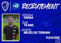 SENIORS N3 : NOHAM DARAA DE RETOUR A L'ACADEMIE