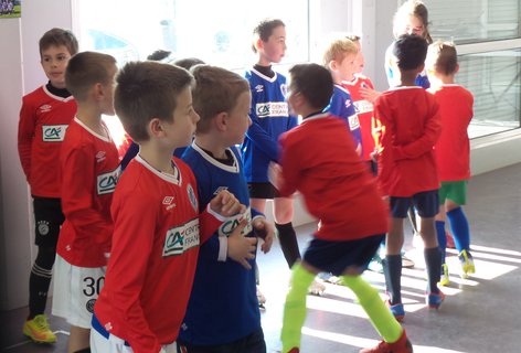 L'école de foot de l'Académie soutenue par le Crédit Agricole