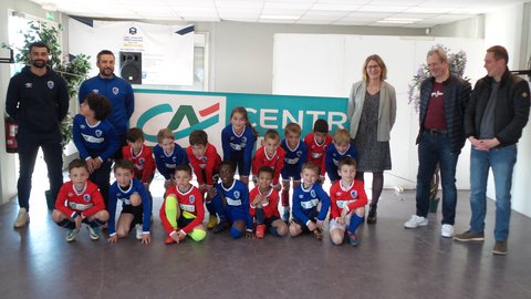 L'école de foot de l'Académie soutenue par le Crédit Agricole