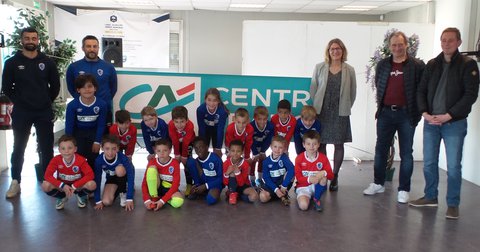 L'école de foot de l'Académie soutenue par le Crédit Agricole