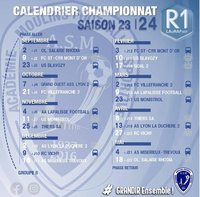 Calendrier de la saison R1